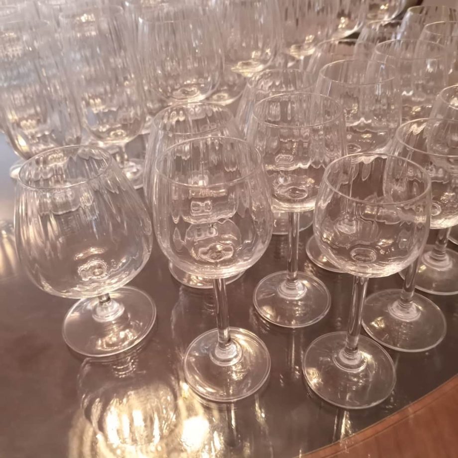 Lote de copas facetadas