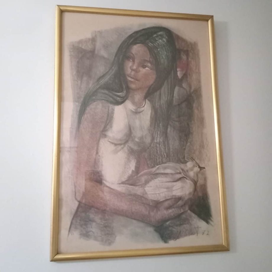 "Niña con ave", Jesiot