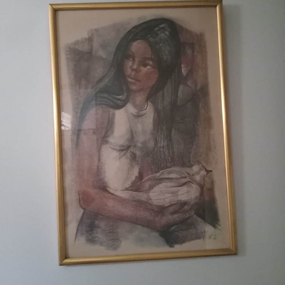 "Niña con ave", Jesiot