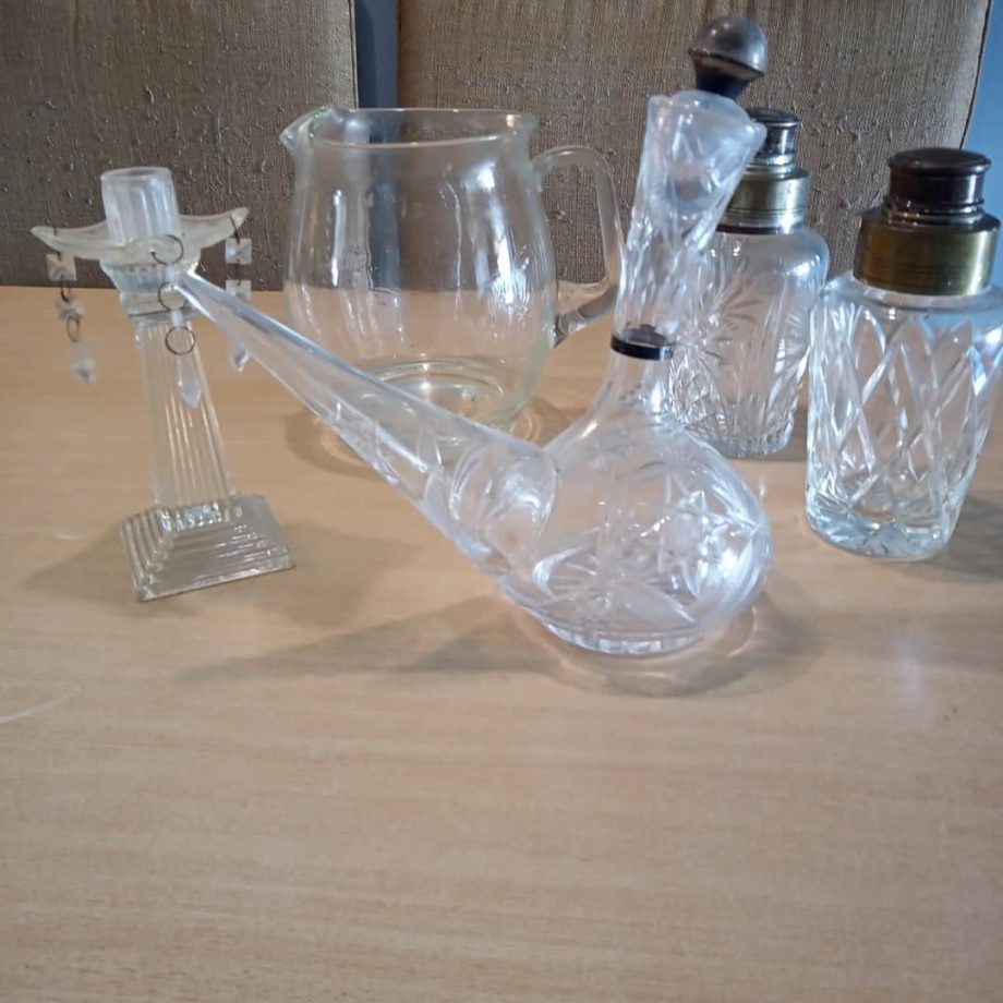 Lote de cristal y vidrio