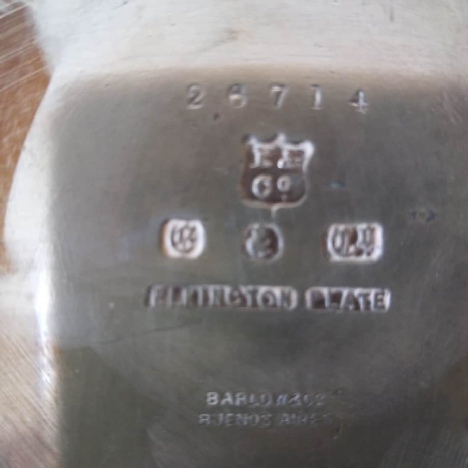 Lote de metal plateado, 12 piezas