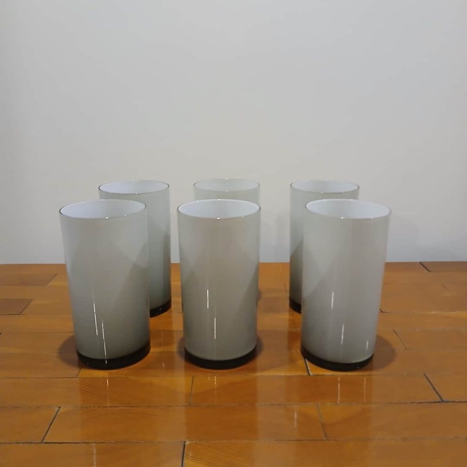 Vasos en vidrio fumé