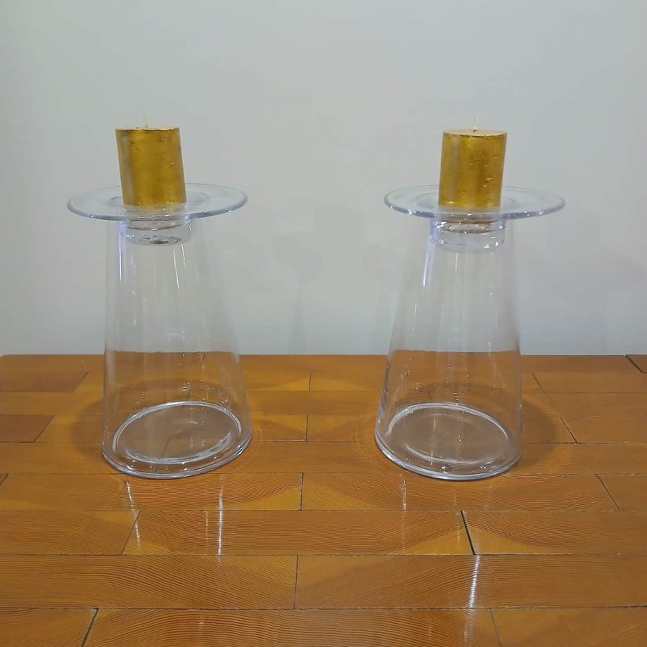 Par de candelabros de diseño