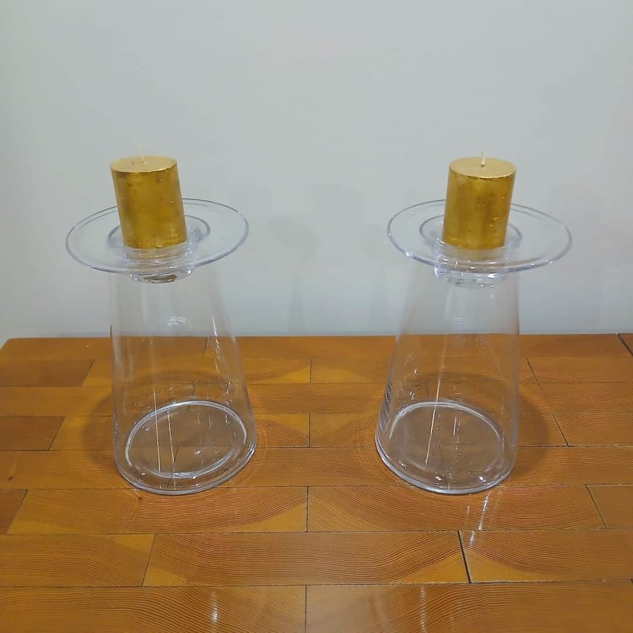 Par de candelabros de diseño