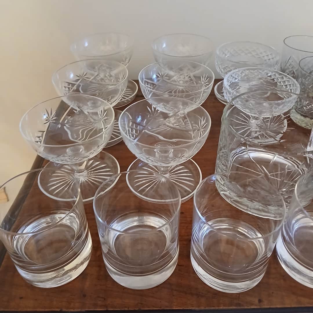 Lote de cristalería