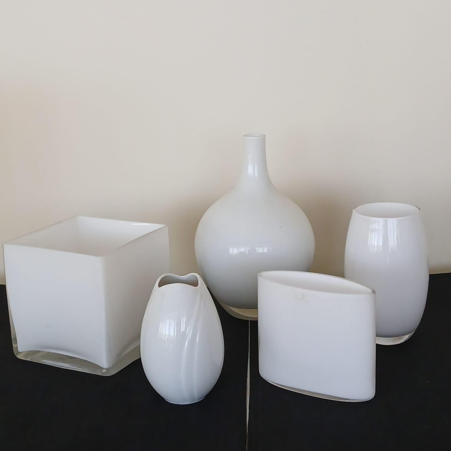 Floreros blancos