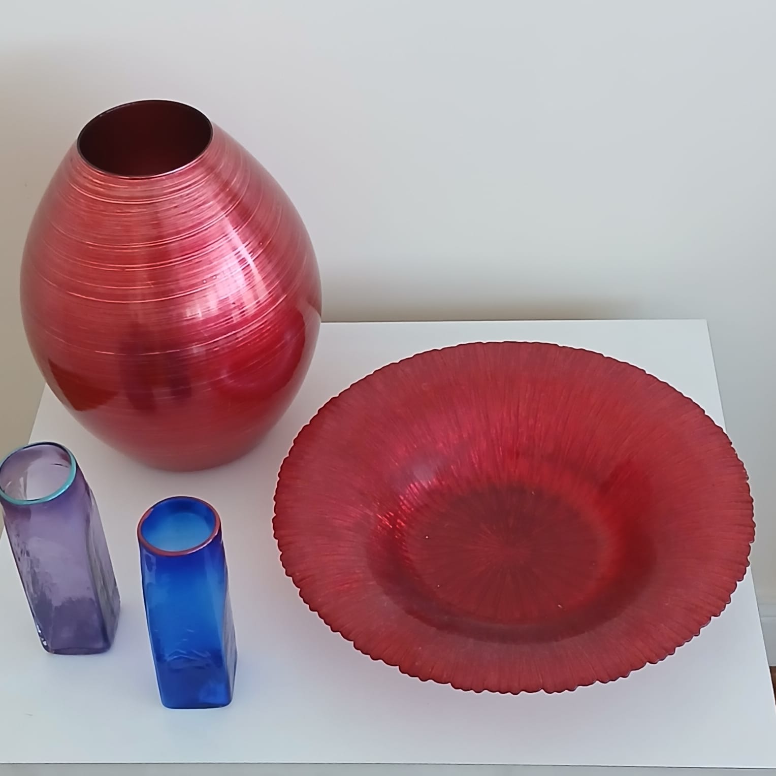 Adornos en vidrio color