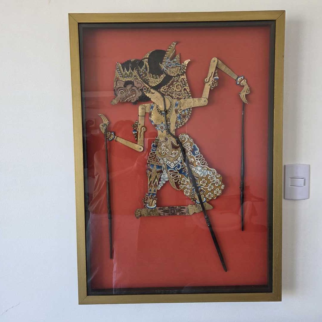 Marioneta enmarcada WAYANG KULIT
