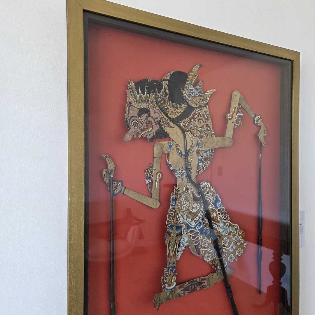 Marioneta enmarcada WAYANG KULIT