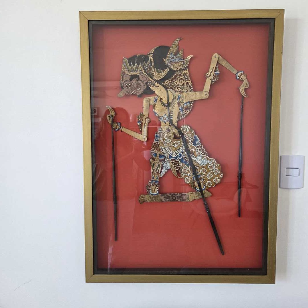 Marioneta enmarcada WAYANG KULIT