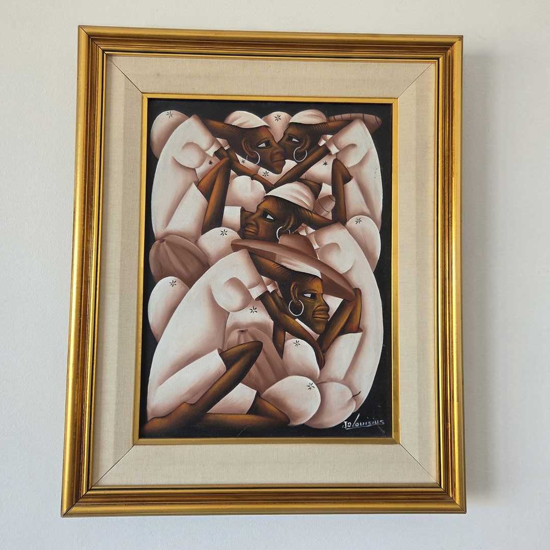 Cuadro decorativo "Mercado haitiano"