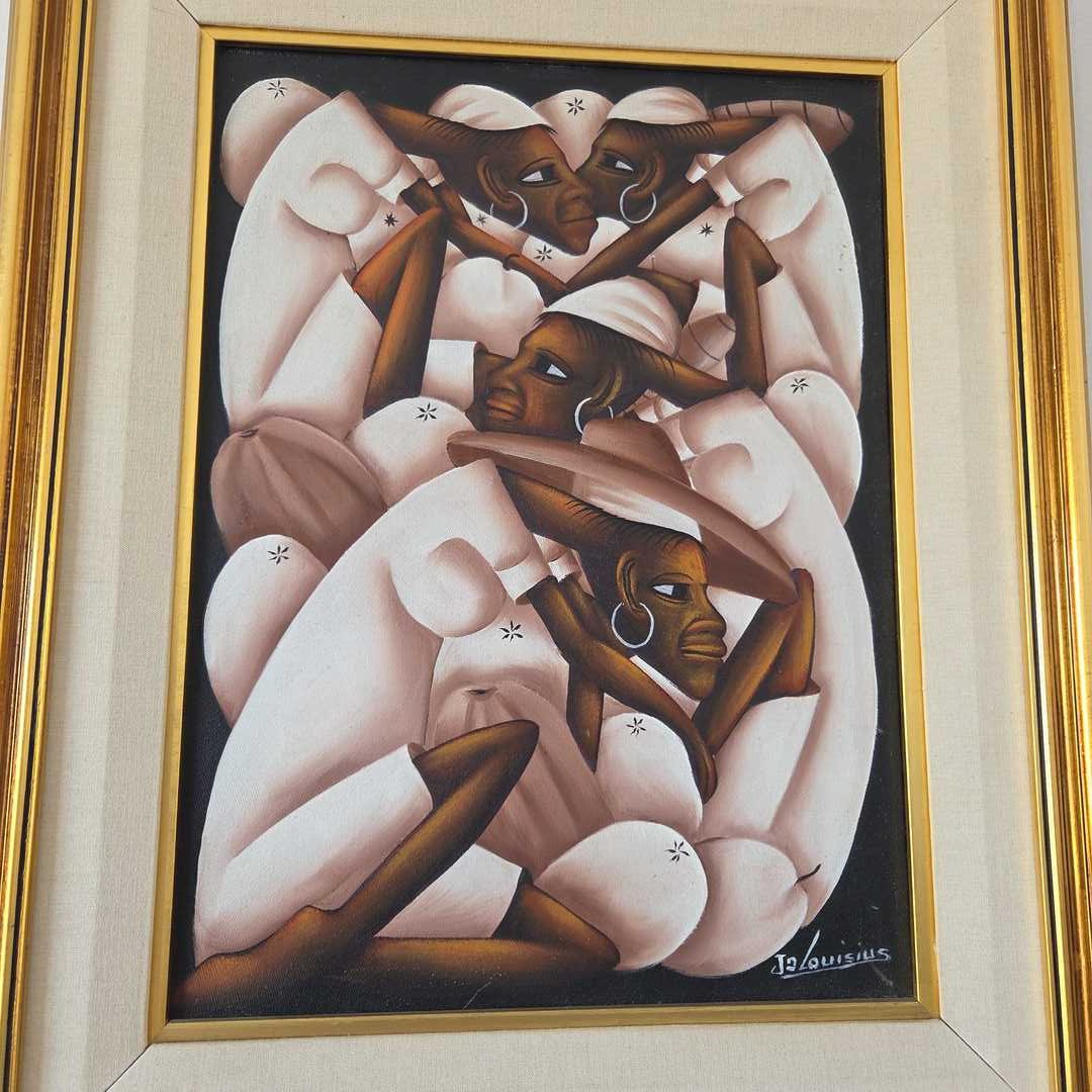 Cuadro decorativo "Mercado haitiano"