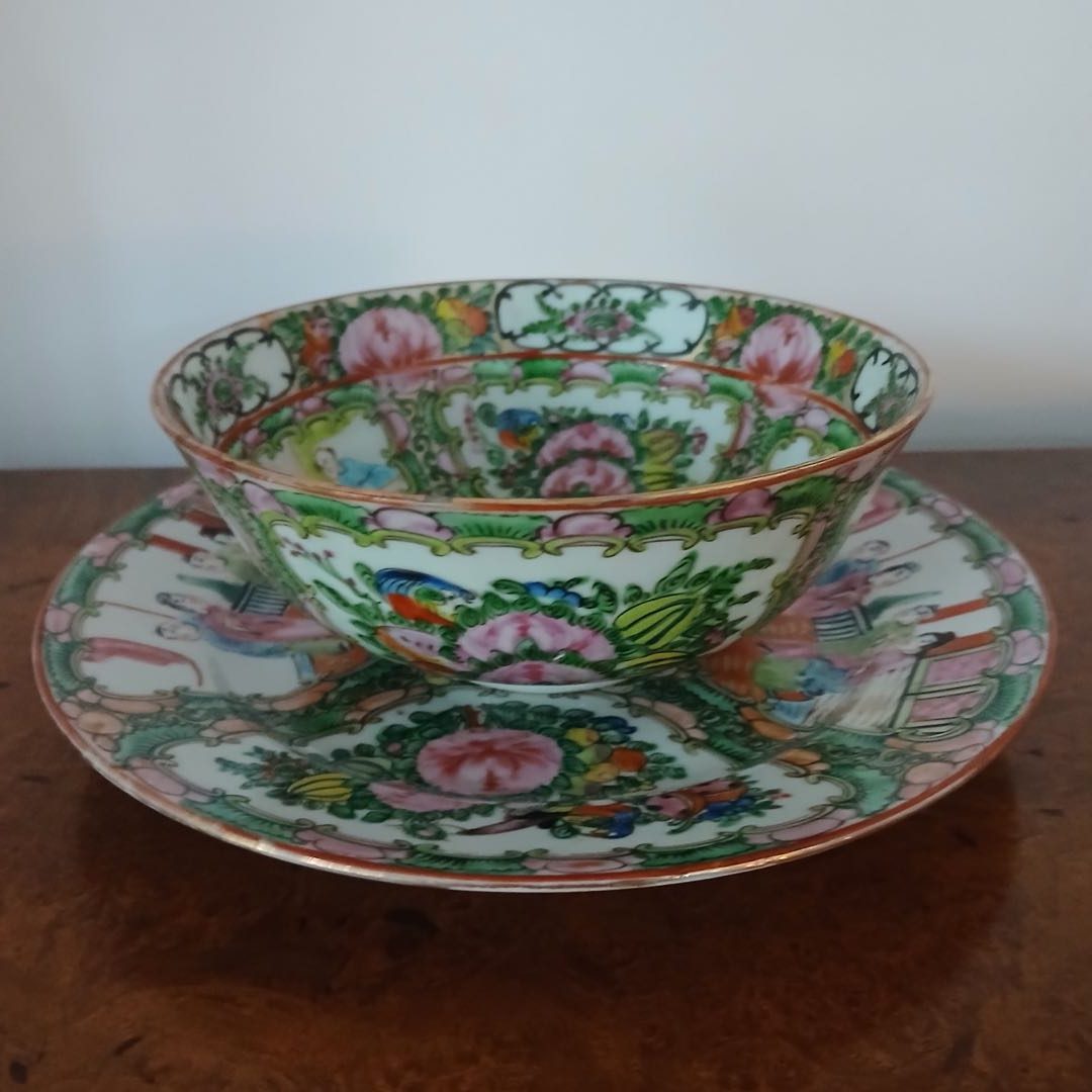 Plato oriental y bowl