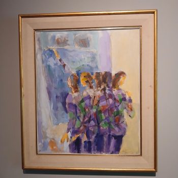 Óleo decorativo "Figuras femeninas"