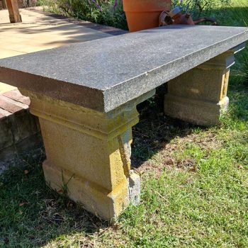 Banco asiento de mármol