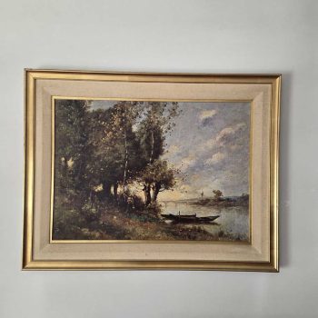Óleo decorativo "Canoa"