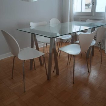 Mesa tapa vidrio