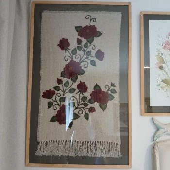 Cuadros bordados "Flores"