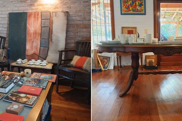 Cantidad de libros del periodista Gerardo Rozín - Sofá 2 cuerpos; juego de sala: par sillones 1 cuerpo con mesa tapa circular; sillones 1 cuerpo estilo Art Deco; silla ergonométrica; mesas auxiliares estilo Francés tapa mármol, frente sofá de diseño, estilo Francés 2 planos; mesa de comedor estilo Inglés doble pedestal tapa oval; 6 sillas para restaurar estilo Francés...