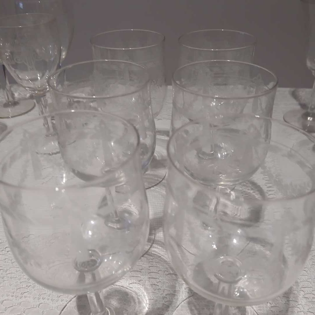 Copas cristal tallado