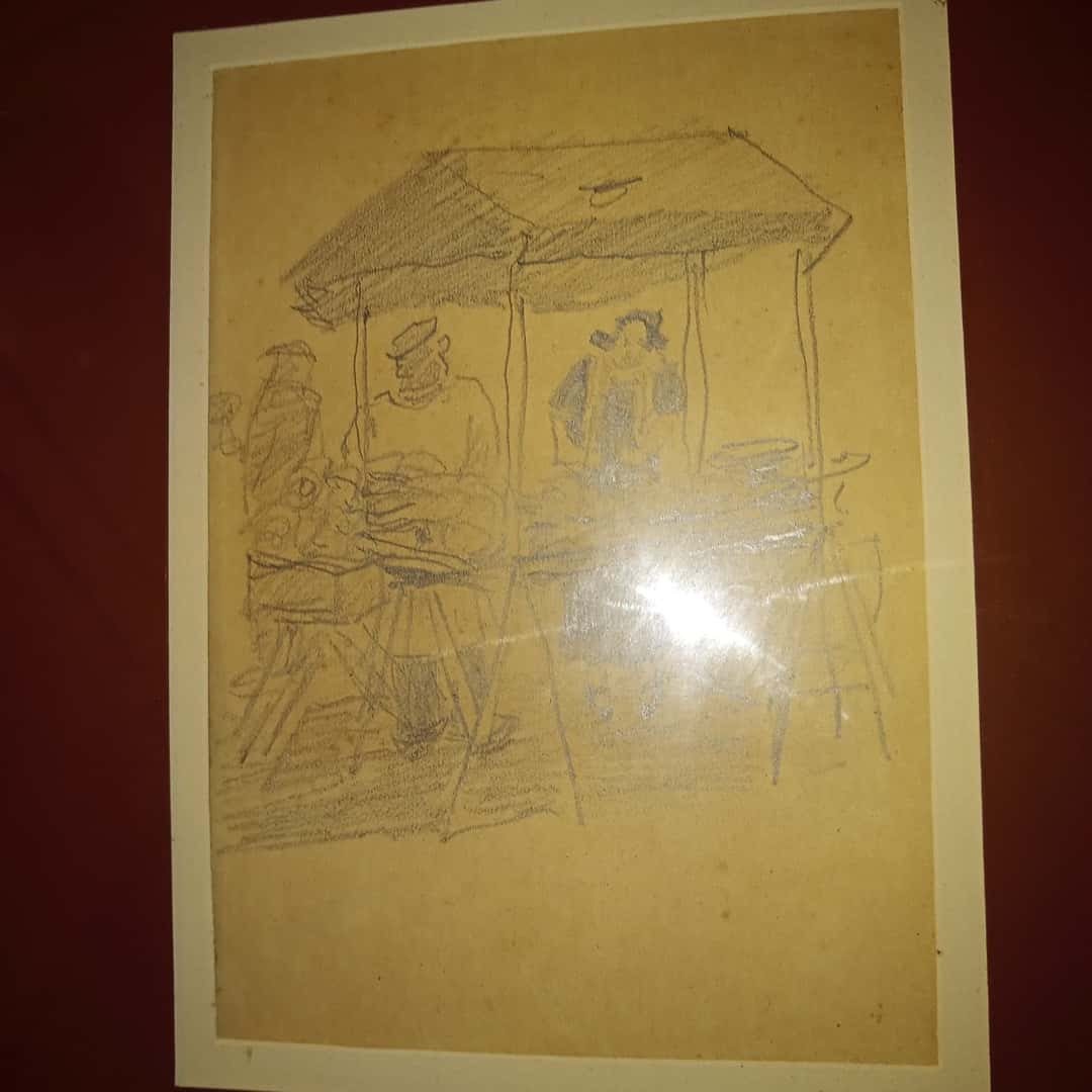 Cuadro firmado Figari "La Feria"