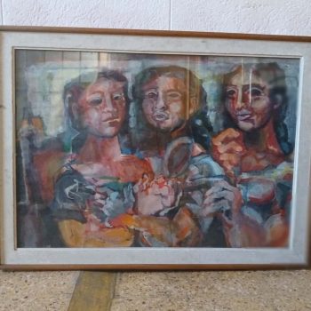 Técnica mixta “3 mujeres”