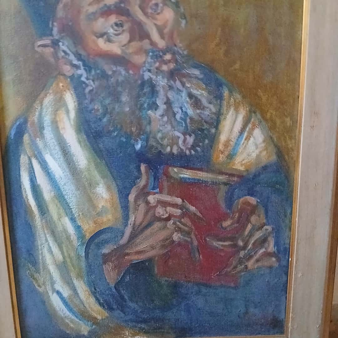 Óleo “Hombre con libro”