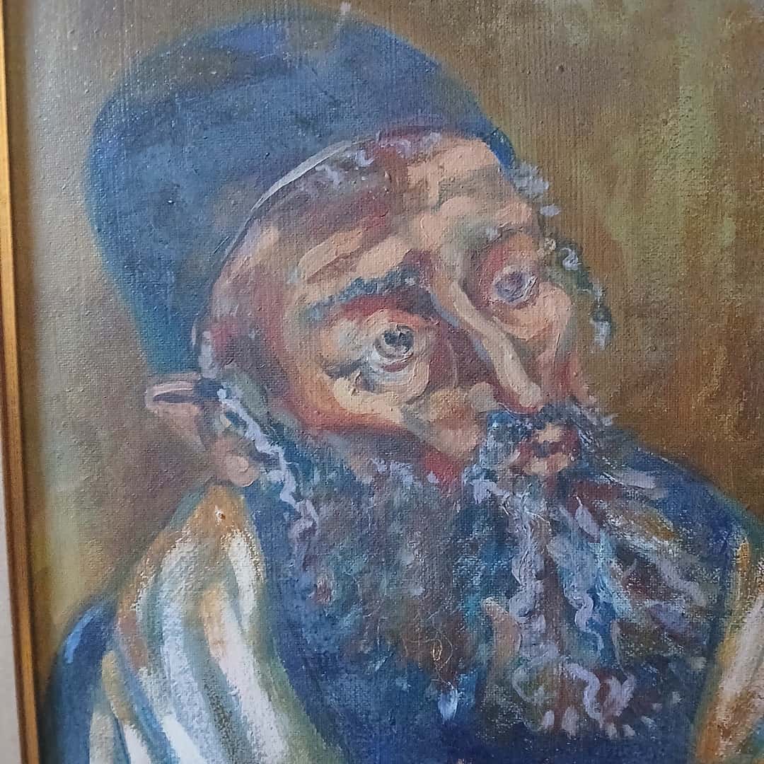 Óleo “Hombre con libro”