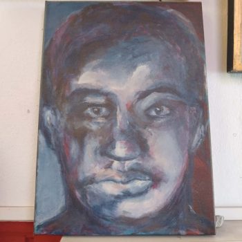 Acrílico “Retrato”, Silvia Estrin