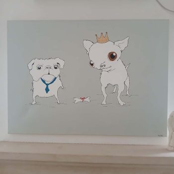 Cuadro "Perros", May Dixon