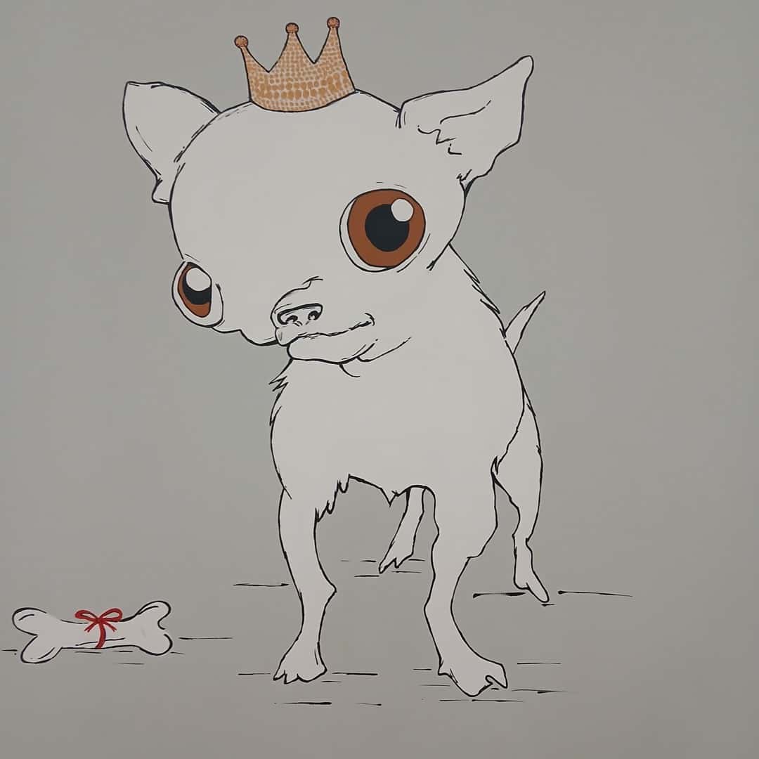 Cuadro "Perros", May Dixon