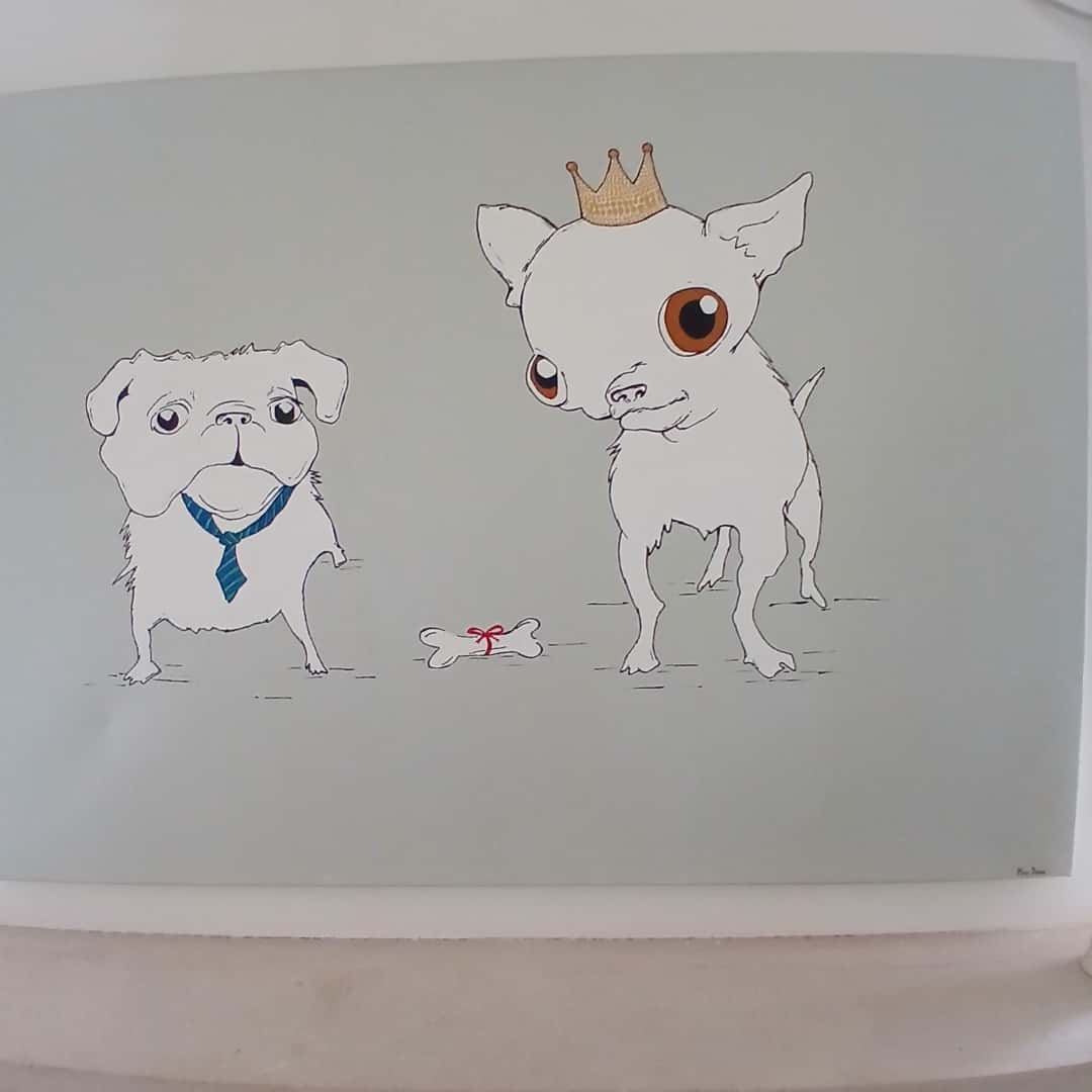 Cuadro "Perros", May Dixon