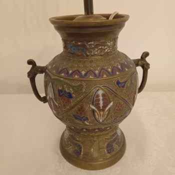 Jarrón oriental cloisoné