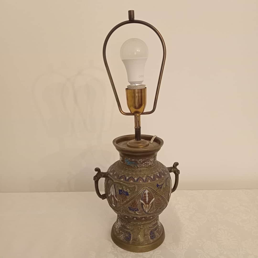 Jarrón oriental cloisoné