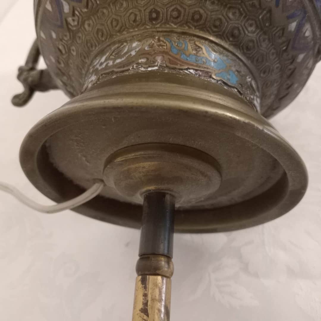Jarrón oriental cloisoné