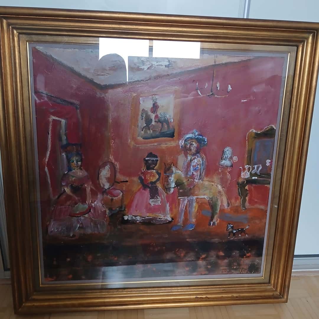 Técnica Mixta "Escena interior", Miguel D´Arienzo