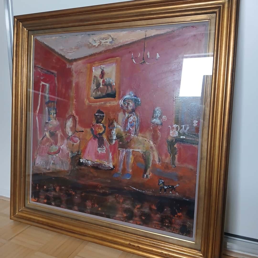Técnica Mixta "Escena interior", Miguel D´Arienzo