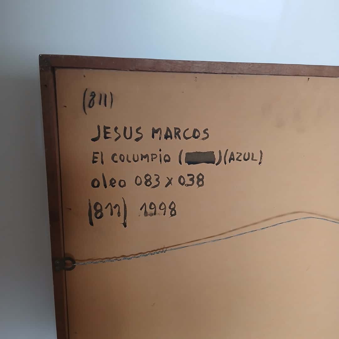 Óleo "Columpio azul", Jesús Marcos