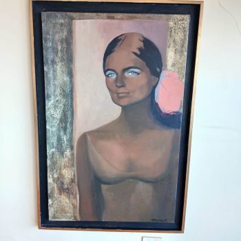 Óleo “Retrato mujer”, Muchnick