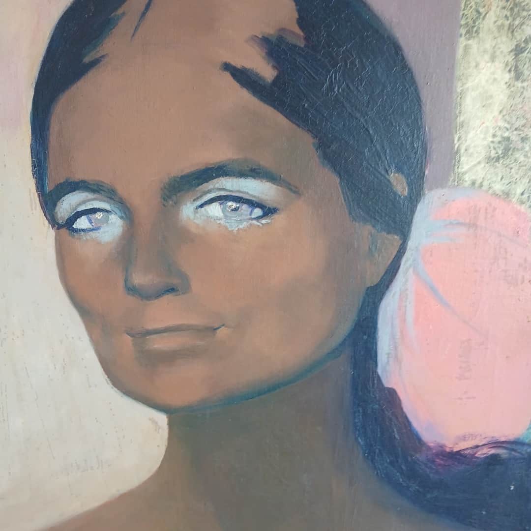 Óleo “Retrato mujer”, Muchnick