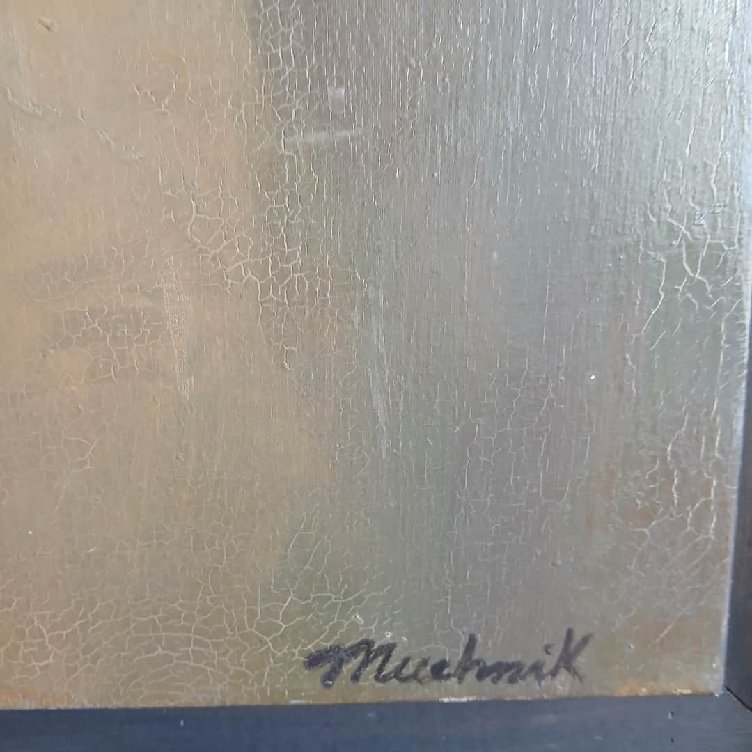 Óleo “Retrato mujer”, Muchnick