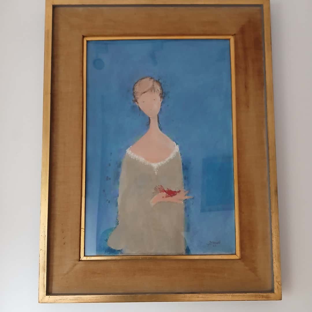 Técnica mixta "Personaje", Grandi