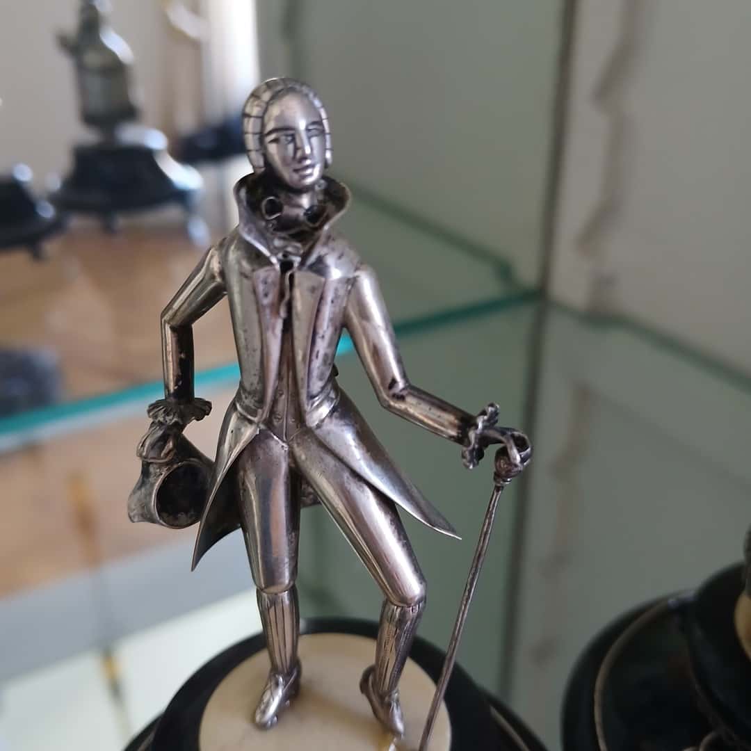 Pareja en plata y ébano