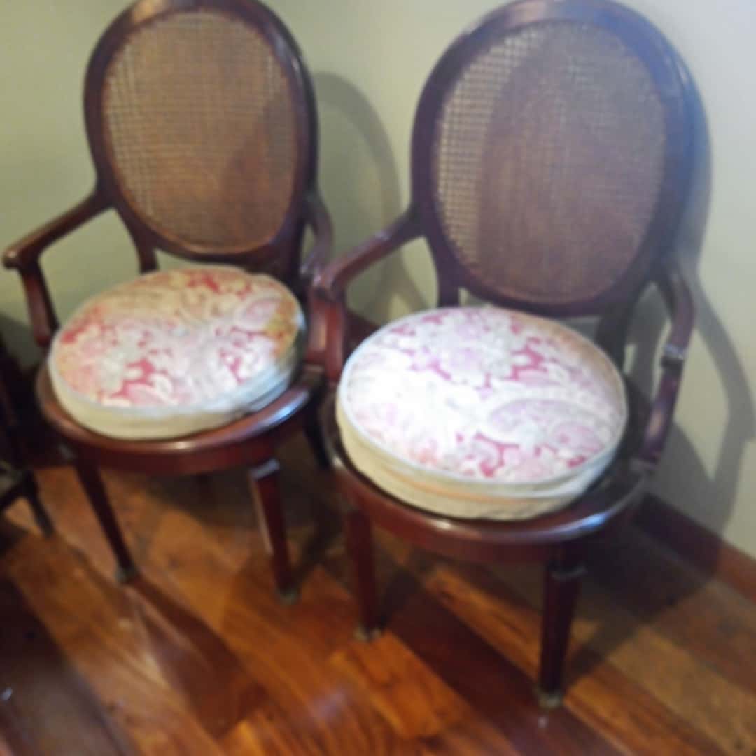 Par de sillones 1 cuerpo estilo inglés