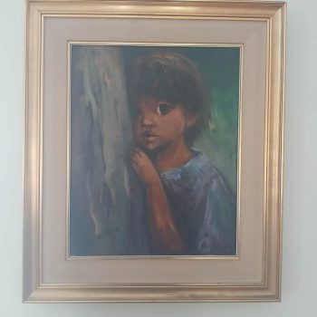Óleo "Niño", Nelly Álvarez