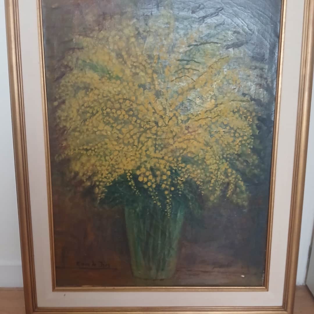 Óleos "Motivo floral", Helena de Jara