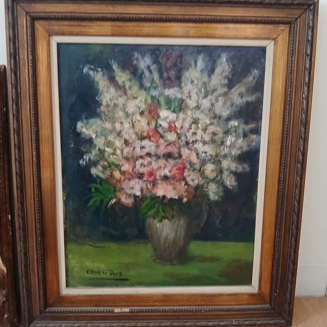Óleos "Motivo floral", Helena de Jara