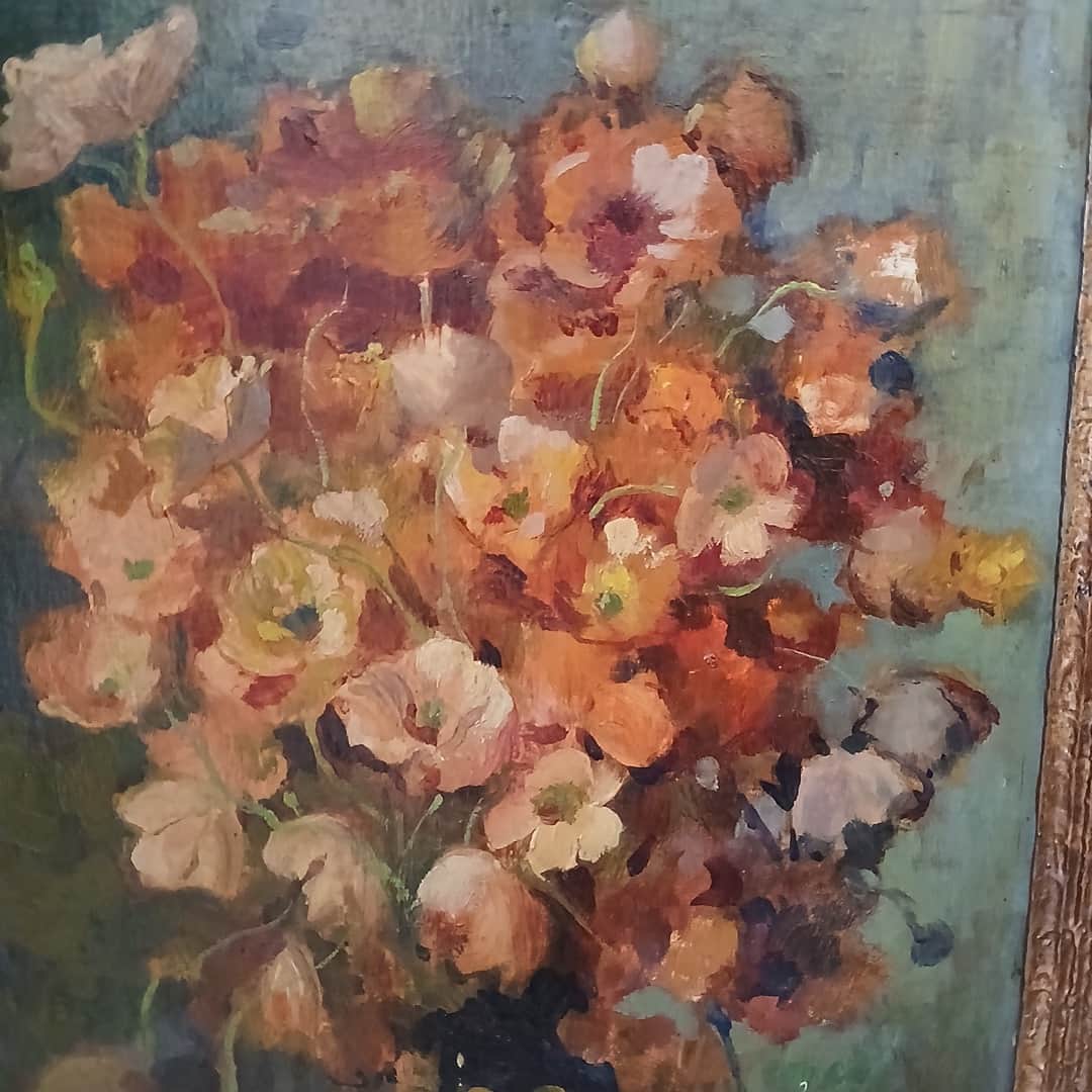 Óleos "Motivo floral", Helena de Jara