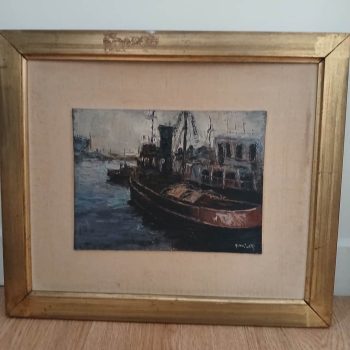 Óleo "La Boca", Aldo Curto
