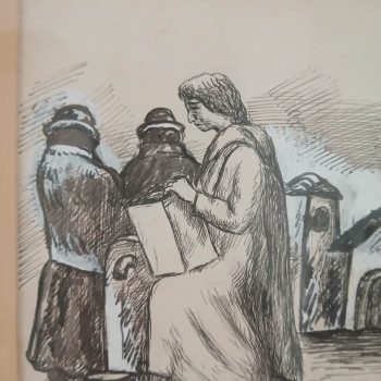 Grabado "Figuras femeninas"